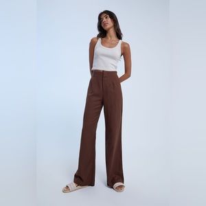 Pacsun wide leg linen trousers (new)